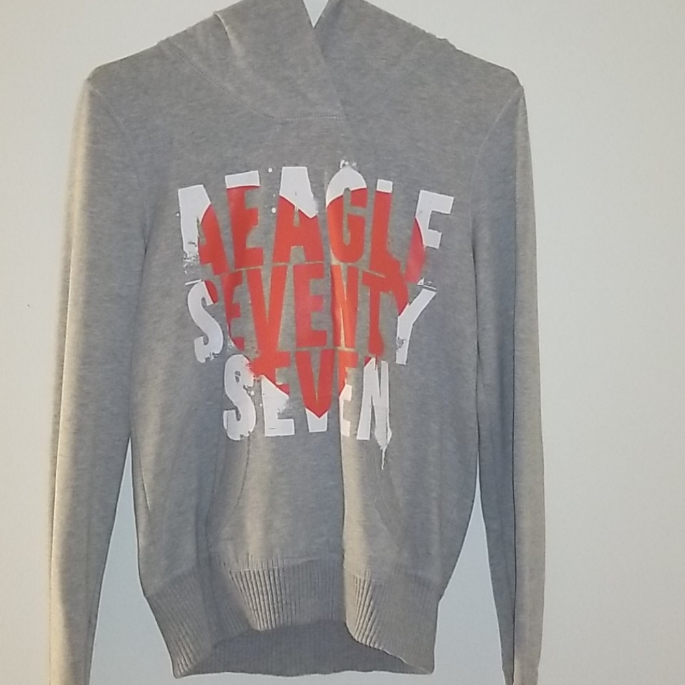 Grey American Eagle Hoodie